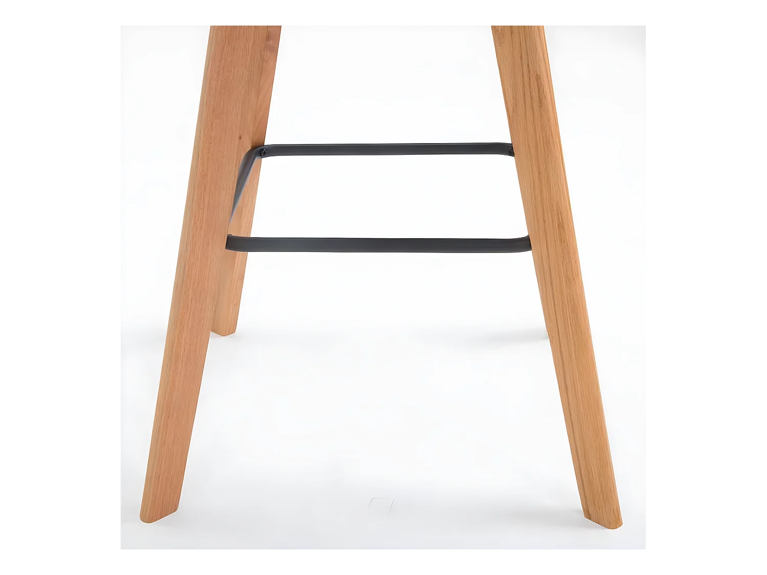 Lot de 2  Tabouret de bar - Similicuir & Bois - Crème - Metz