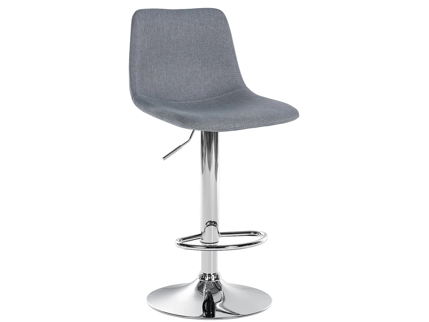 Barkruk - Stof & Metaal - grijs - Divo