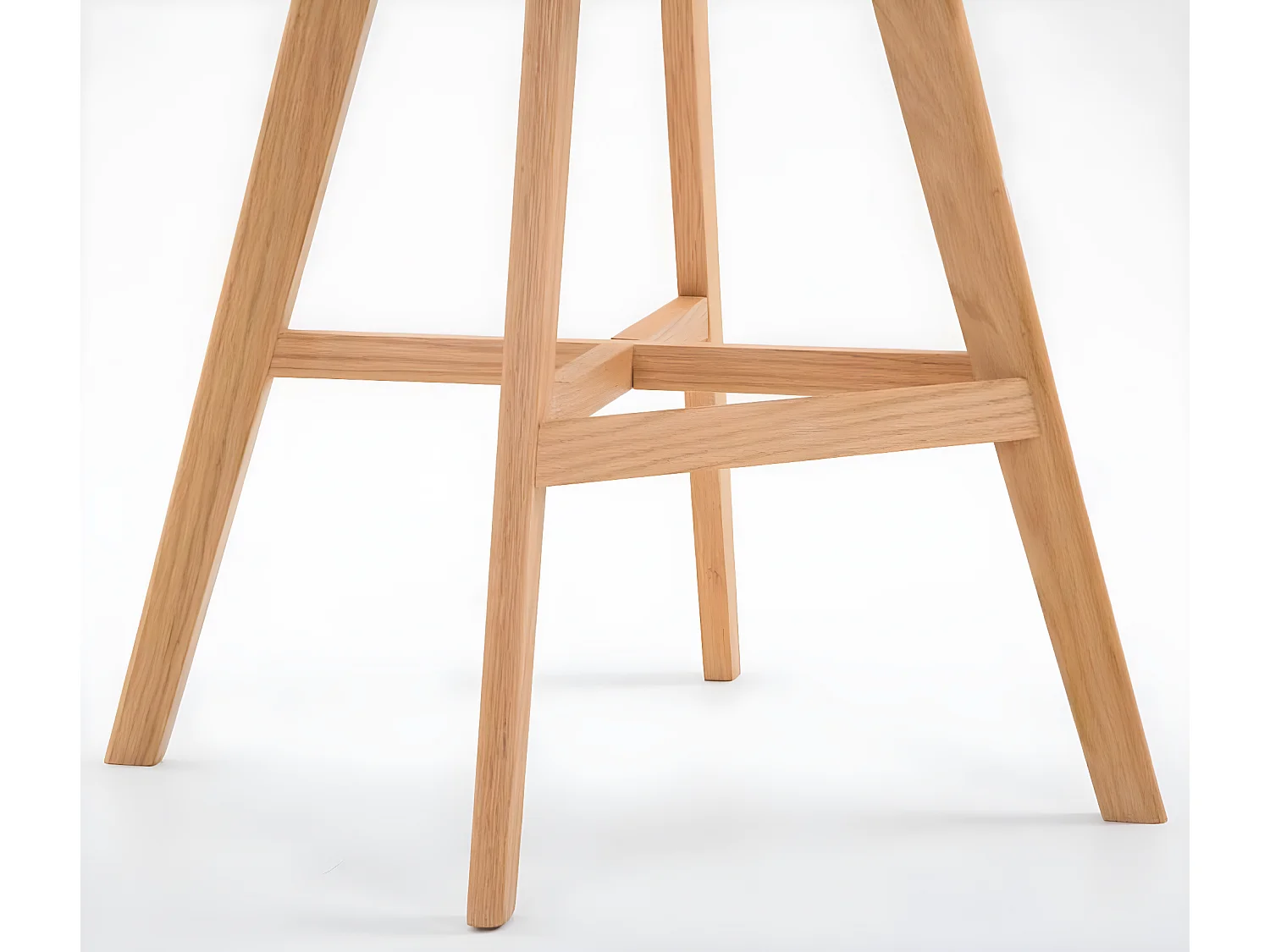 Lot de 2  Tabouret de bar - Similicuir & Nature - Marron - Cannes