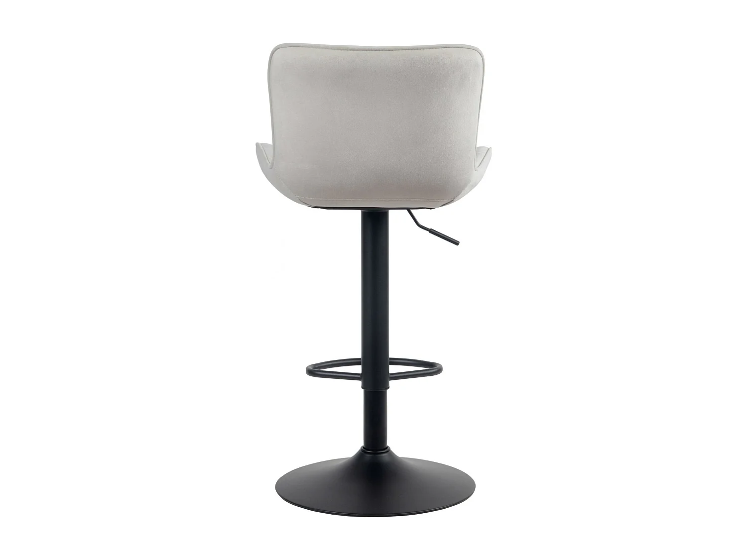 Lot de 2  Tabouret de bar - Velours - Crème - Linus