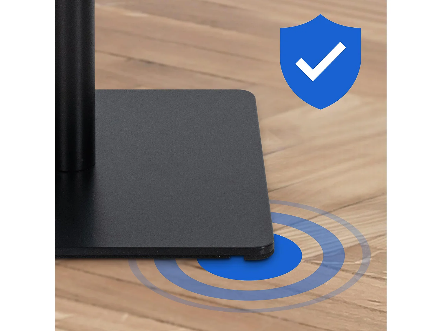 Lot de 2  Tabouret de bar - Tissu & Noir - Marron - Damaso