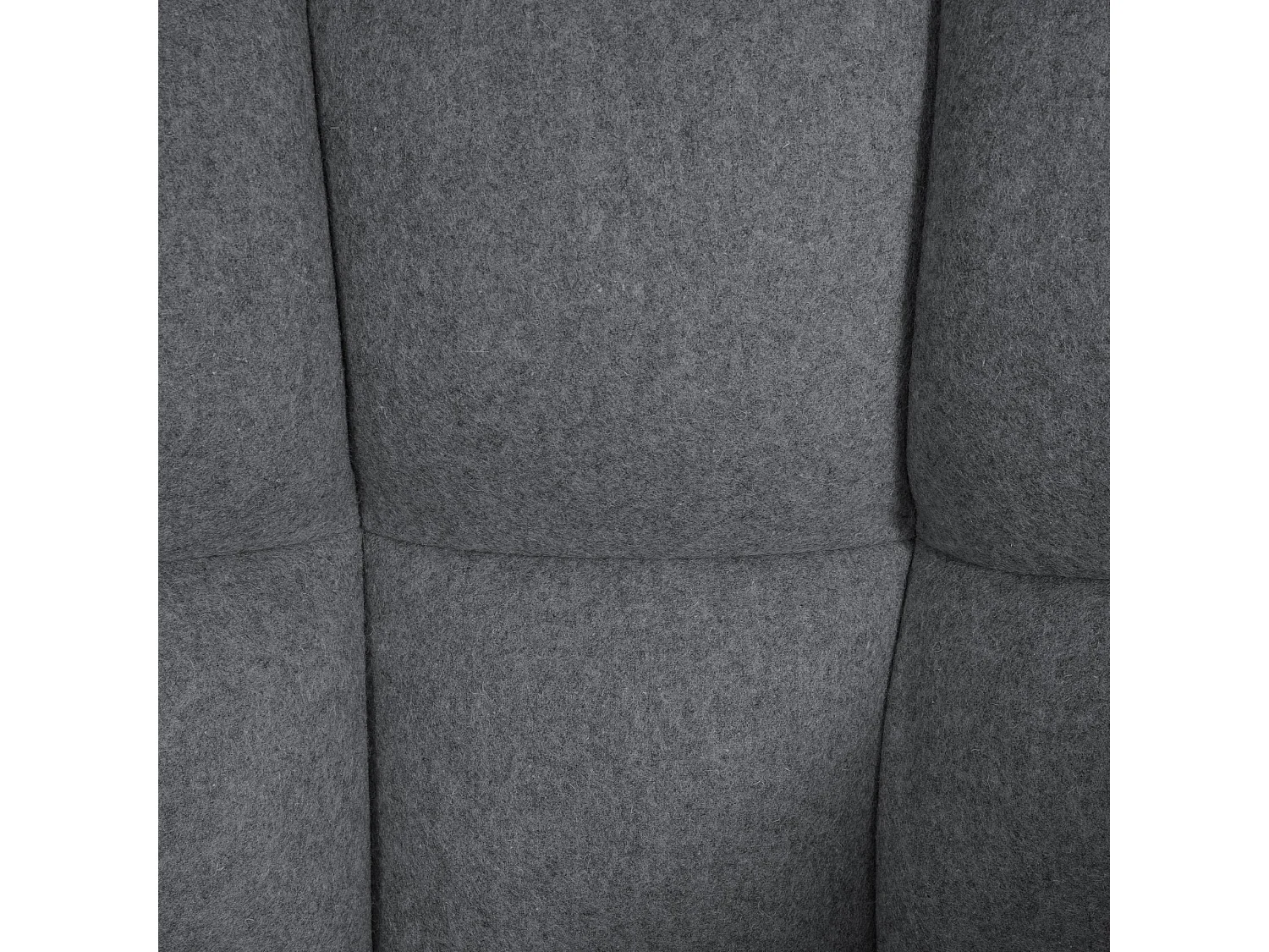 Tabouret de bar - Feutrine & Blanc - Gris - Damaso