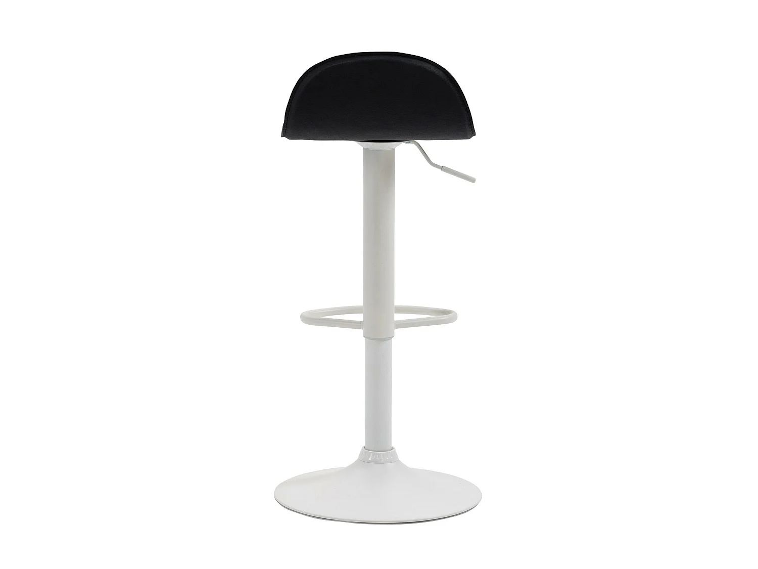 Tabouret de bar - Similicuir & Métal - Noir - Lana V2