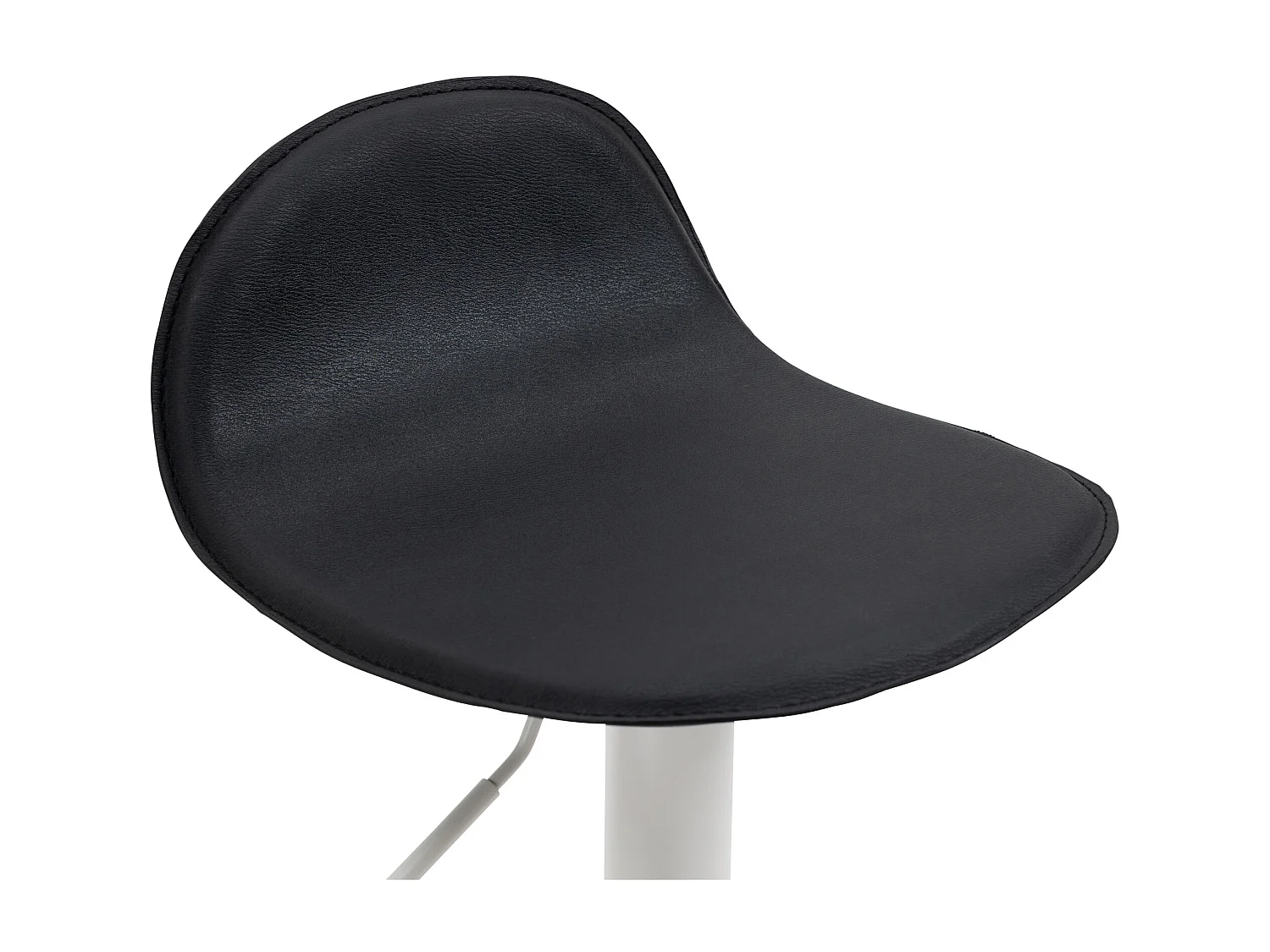 Tabouret de bar - Similicuir & Métal - Noir - Lana V2