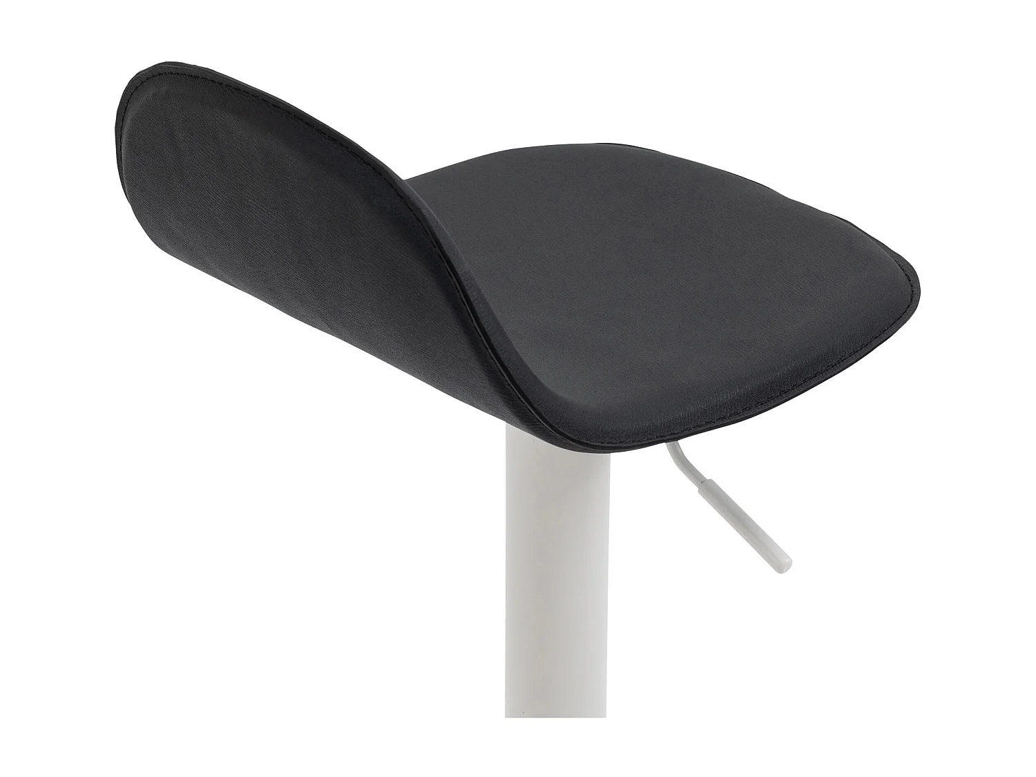 Tabouret de bar - Similicuir & Métal - Noir - Lana V2