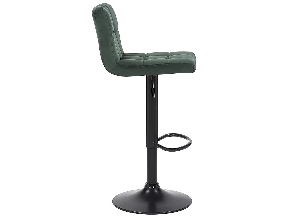 Lot de 2  Tabouret de bar - Velours & Blanc - Vert - Feni