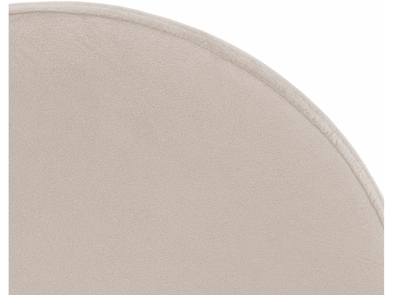 Tabouret de bar - Velours & Noir - Crème - Ponte