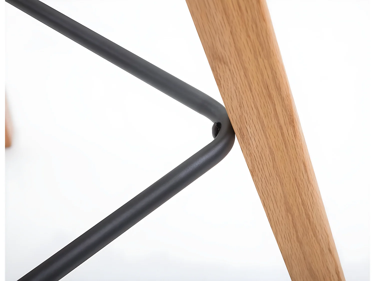 Lot de 2  Tabouret de bar - Tissu & Bois - Vert - Metz