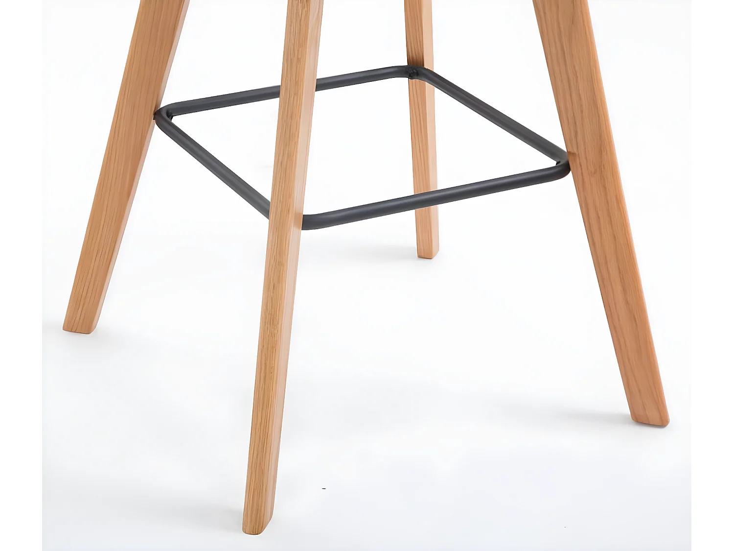 Lot de 2  Tabouret de bar - Tissu & Bois - Vert - Metz