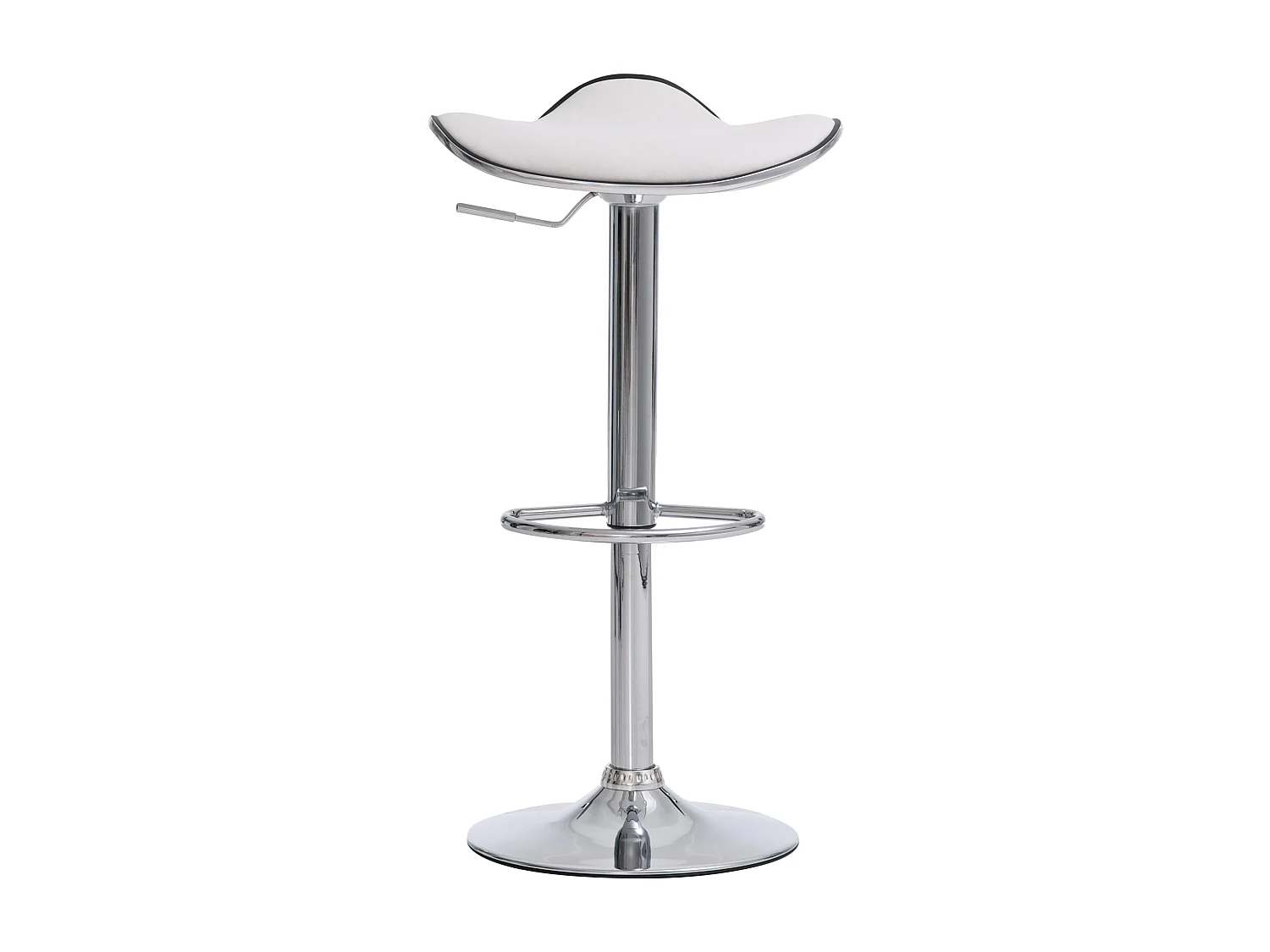 2er Set Barhocker - Kunstleder - weiß - Shanghai