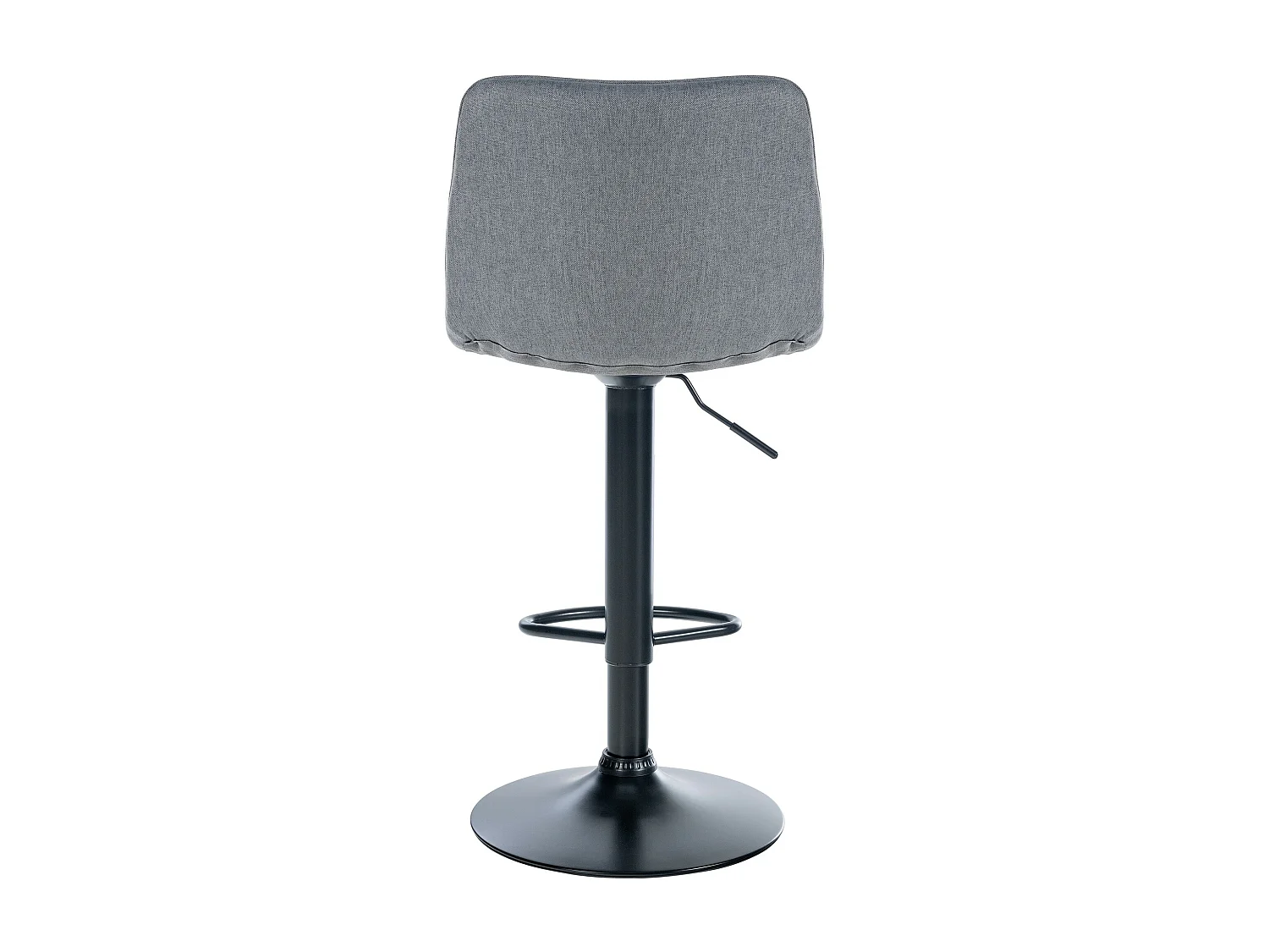 Tabouret de bar - Tissu & Métal - Gris - Lex