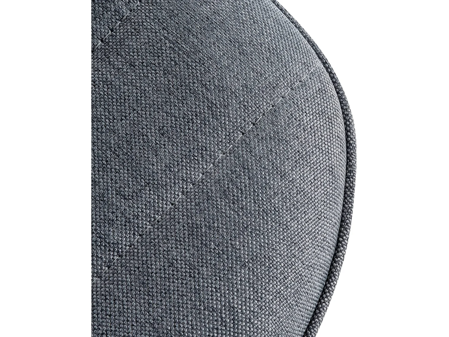 Tabouret de bar - Tissu & Métal - Gris - Lex