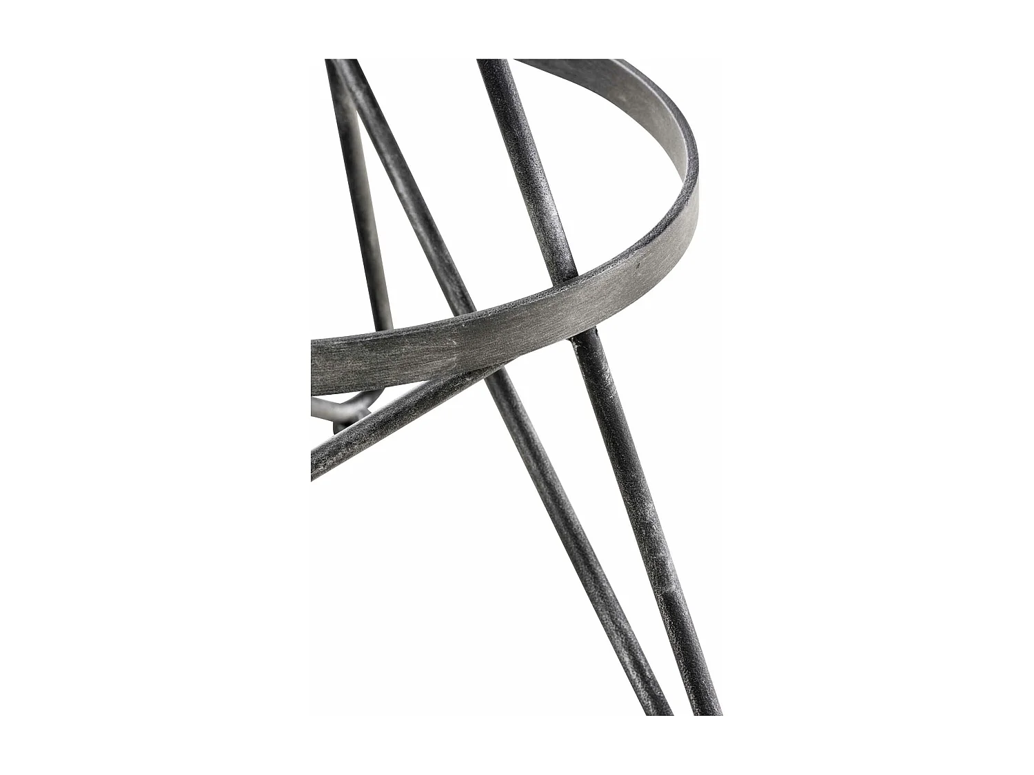 2er Set Barhocker - Metall & antik-hell - silber - Karla