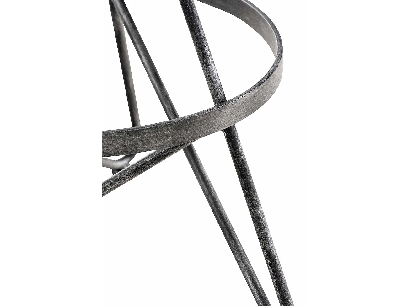 2er Set Barhocker - Metall & antik-hell - silber - Karla