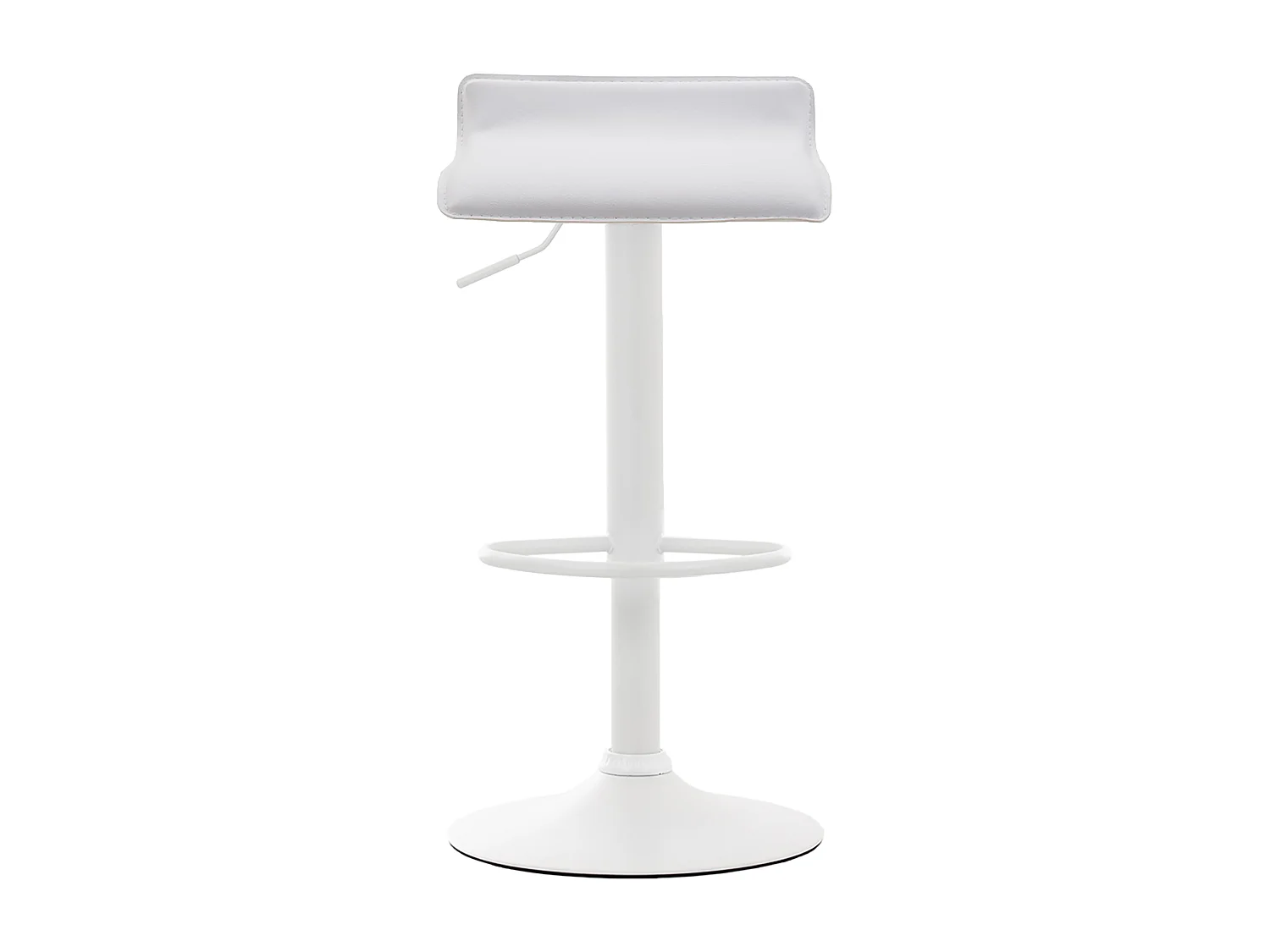 Tabouret de bar - Similicuir & Blanc - Blanc - Dyn V2