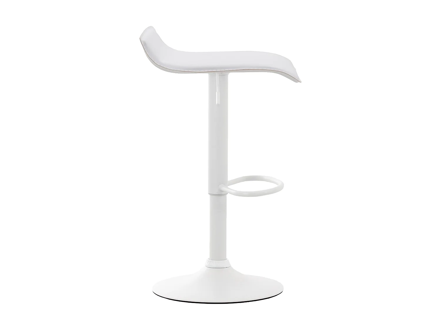 Tabouret de bar - Similicuir & Blanc - Blanc - Dyn V2