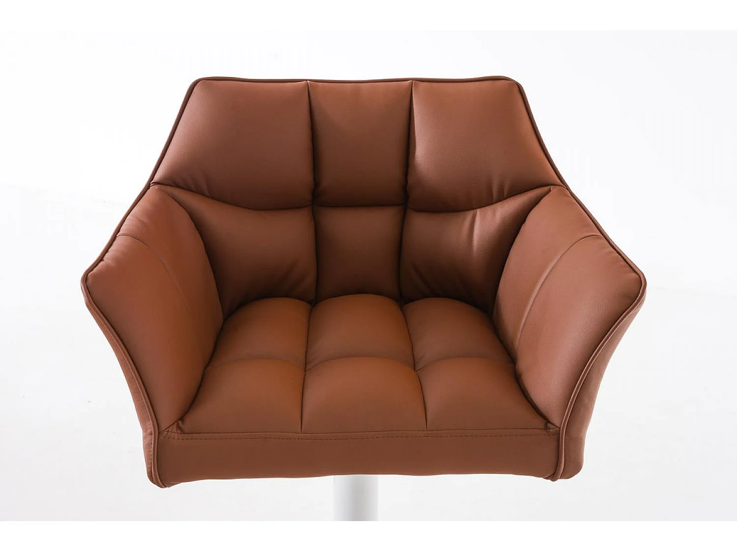 Barkruk - Kunstleer & wit - licht bruin - Damaso