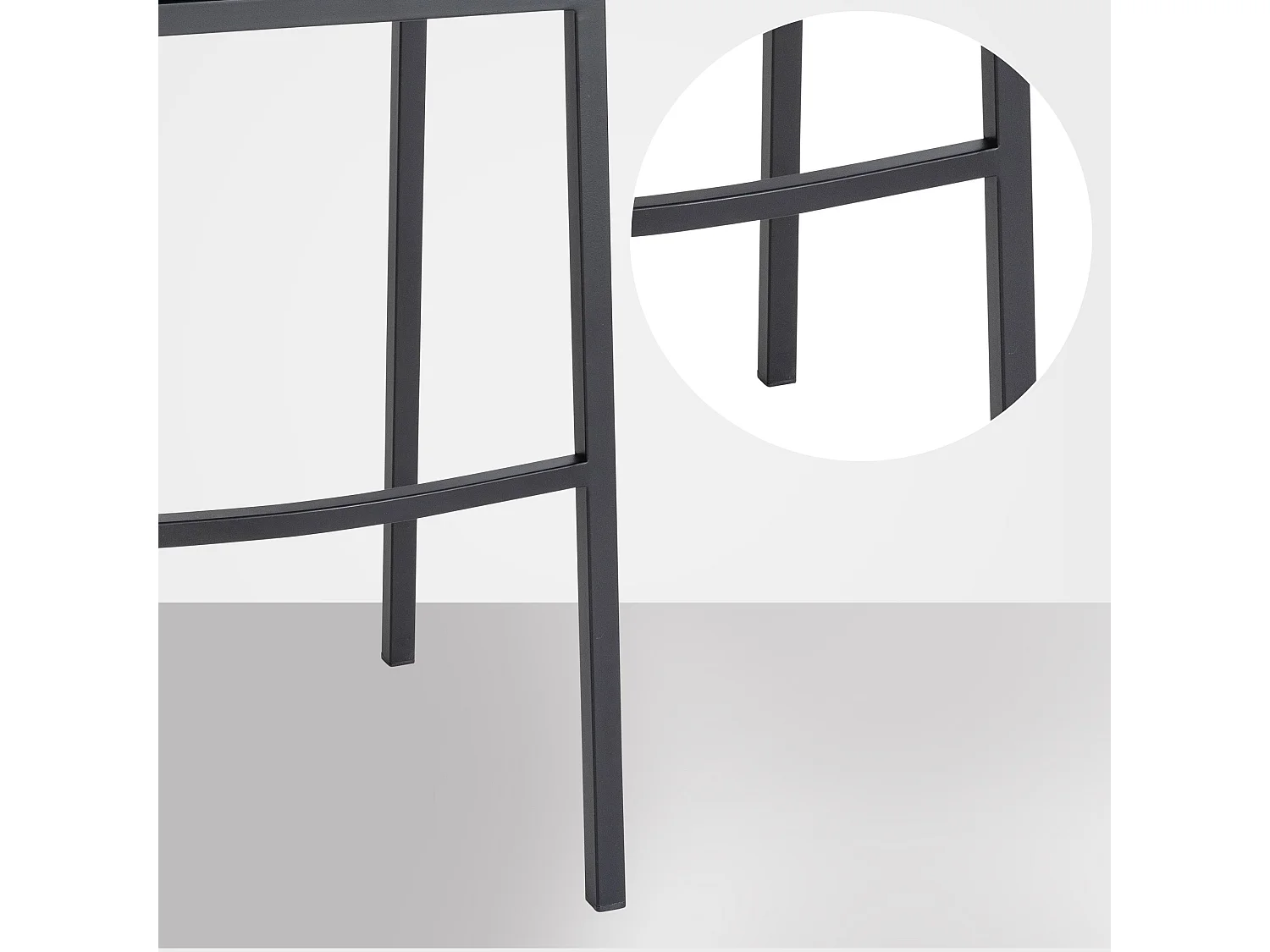Tabouret de bar - Feutrine & Noir - Anthracite - Damaso
