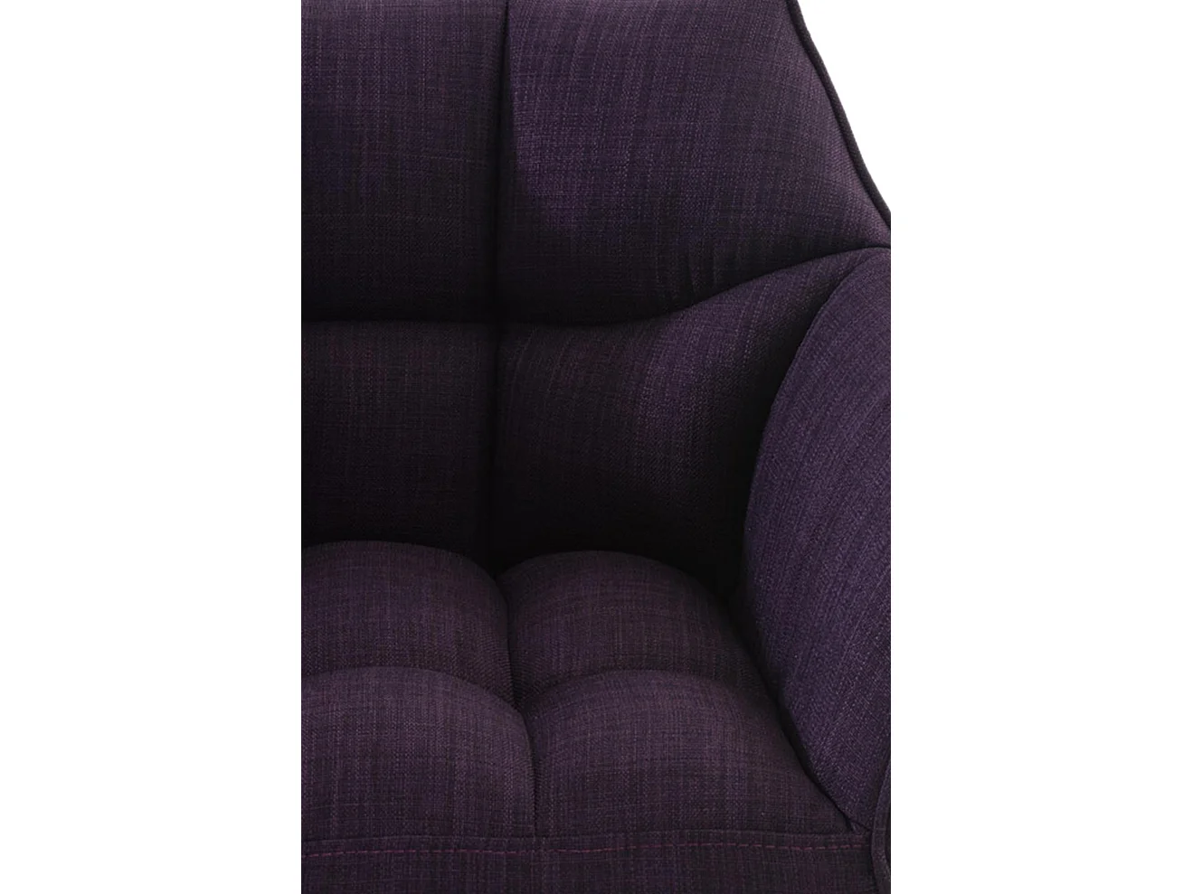 Lot de 2  Tabouret de bar - Tissu & Noir - Violet - Damaso