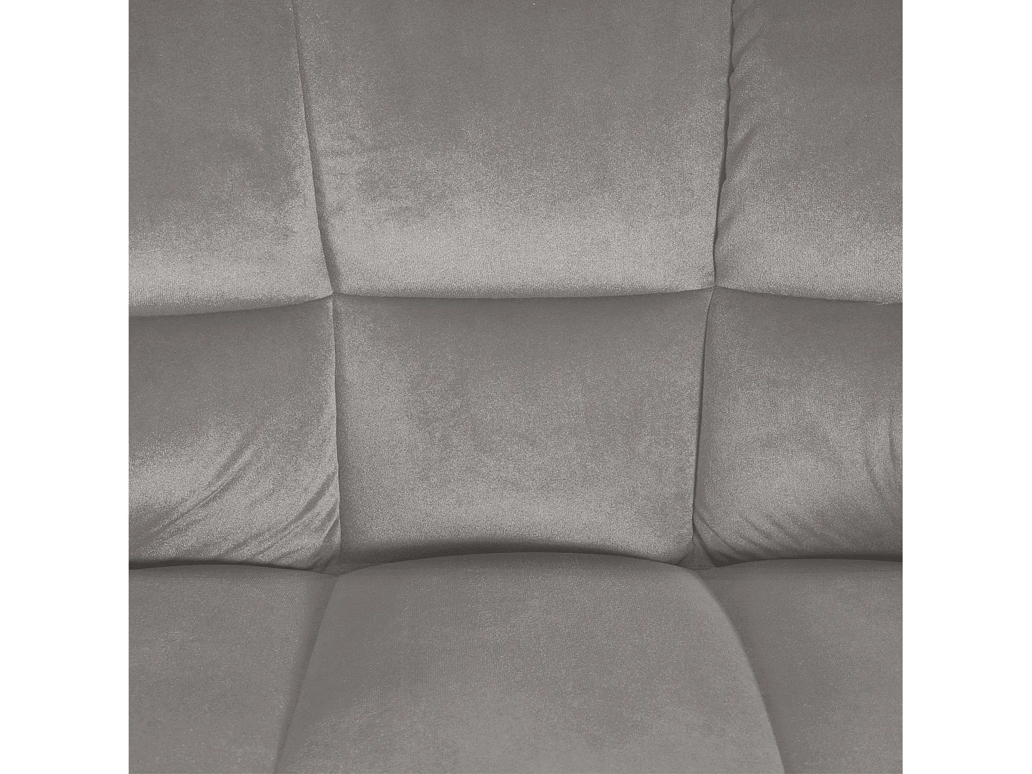 Tabouret de bar - Velours & Noir - Gris - Damaso