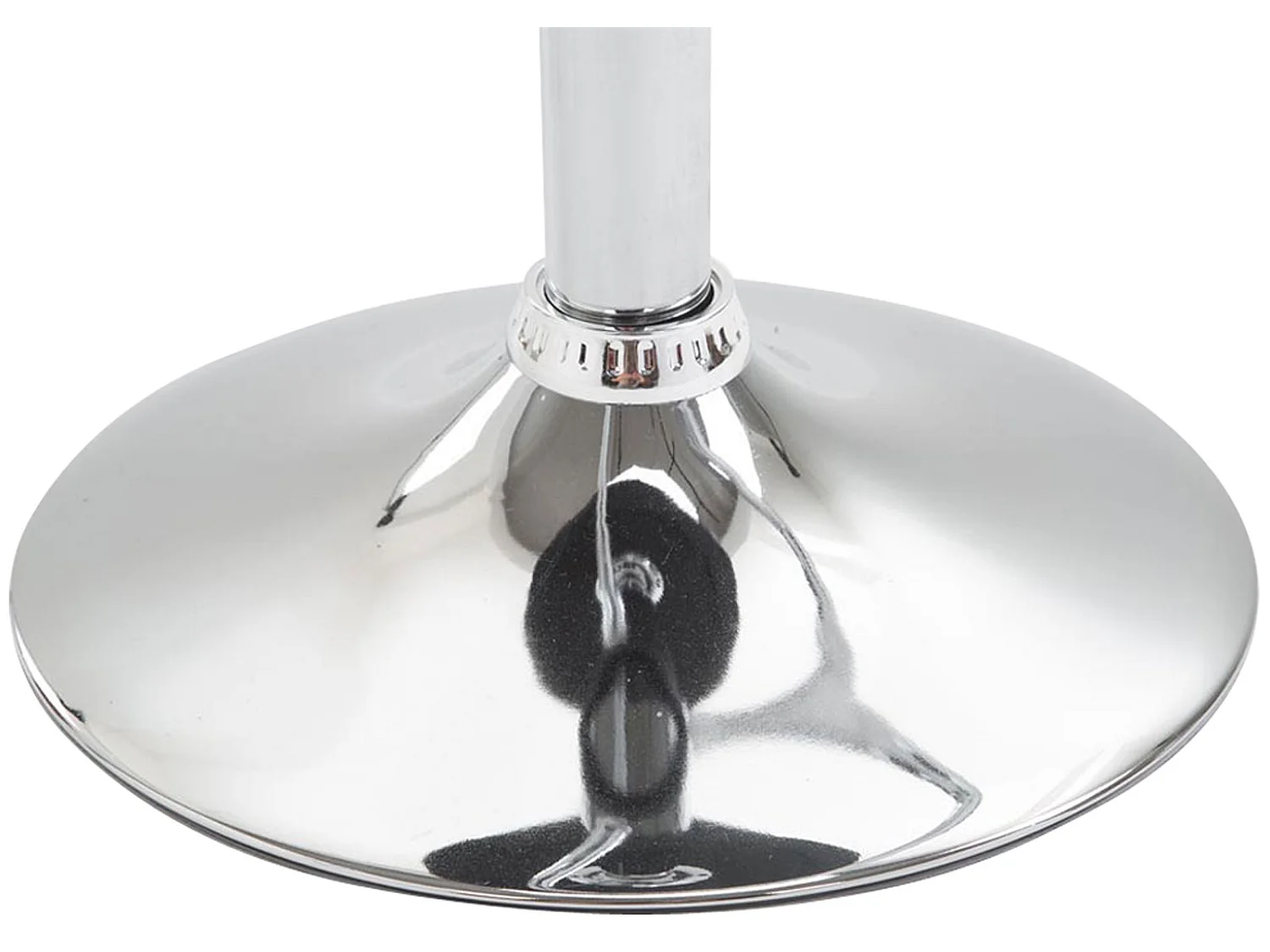 Tabouret de bar - Similicuir & Chrome - Noir - Lazio