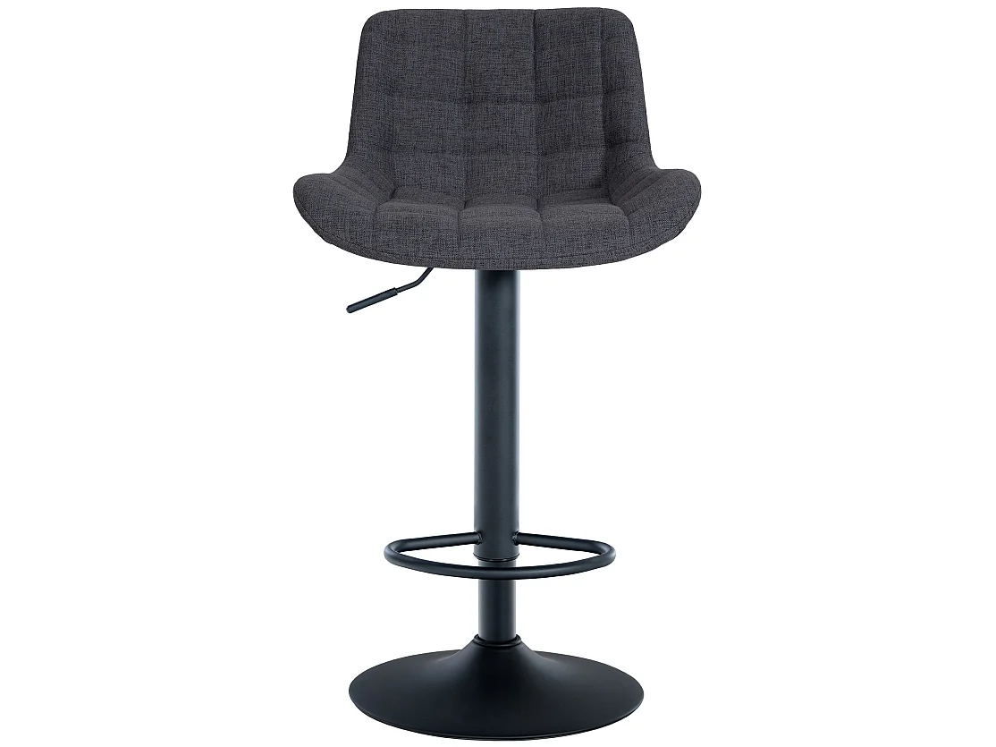 Tabouret de bar - Tissu - Noir - Tover