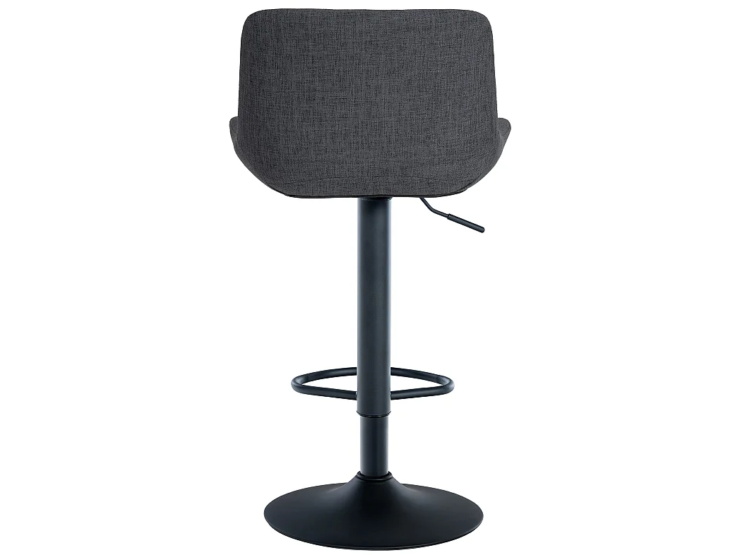 Tabouret de bar - Tissu - Noir - Tover