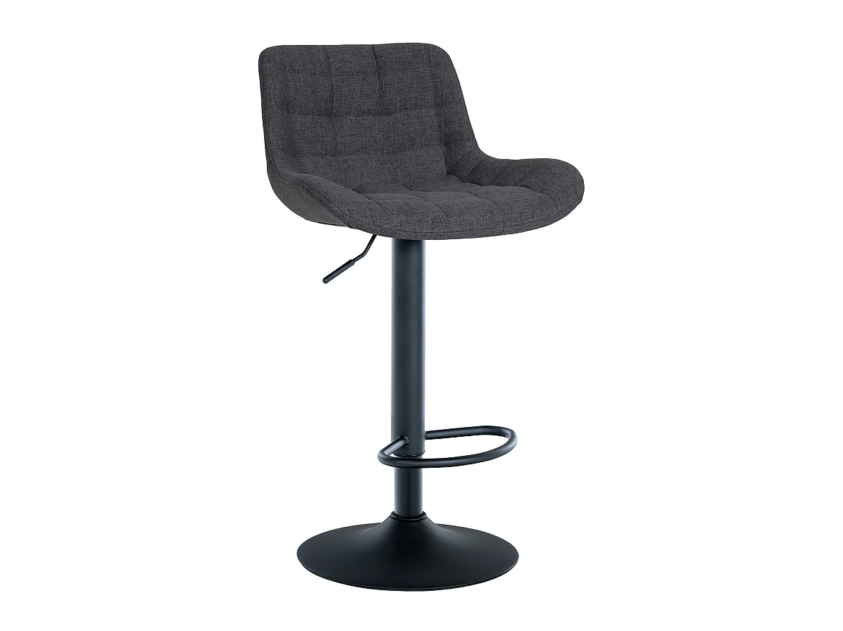 Tabouret de bar - Tissu - Noir - Tover