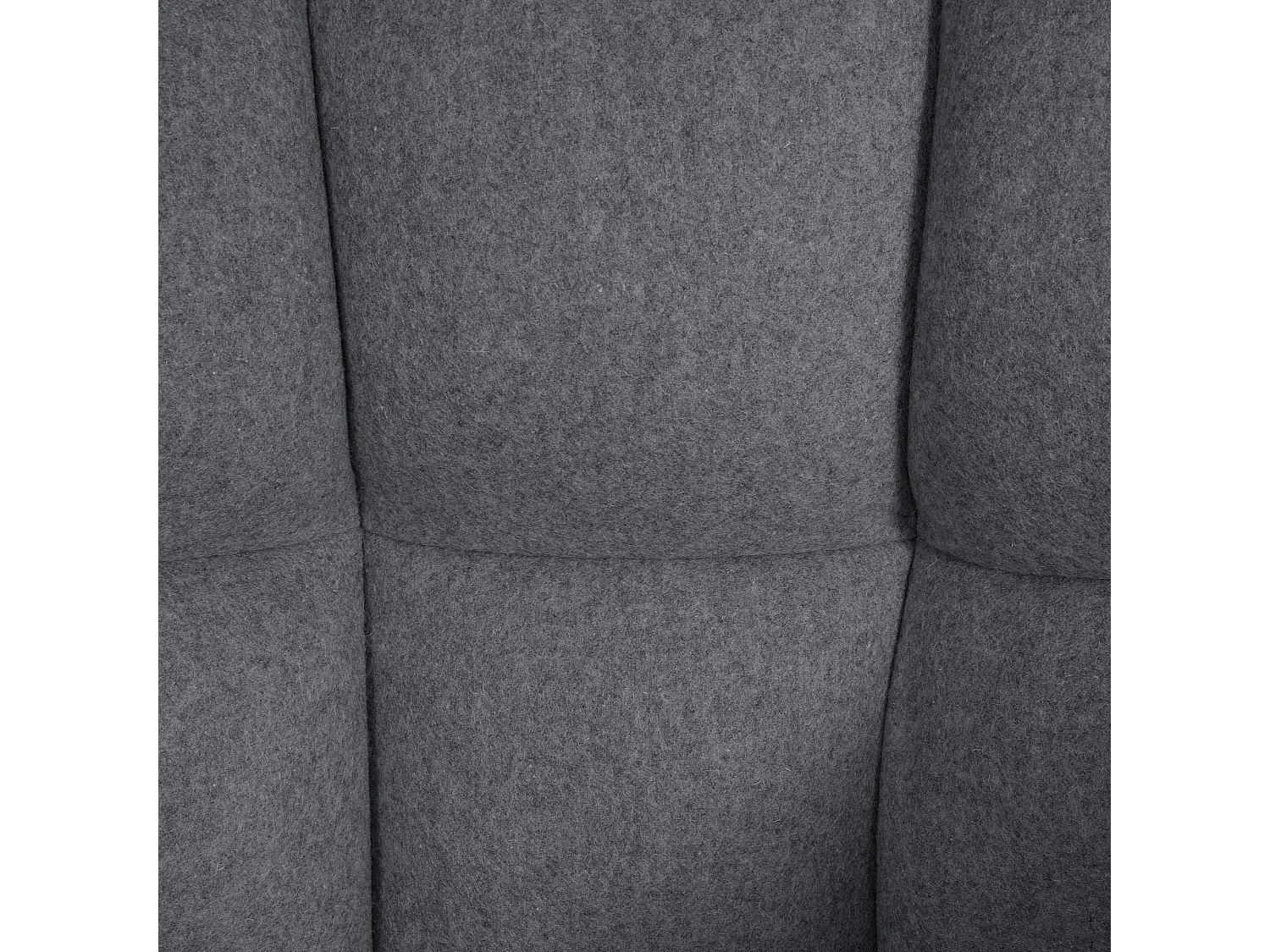 Tabouret de bar - Feutrine & Acier inoxydable - Gris - Damaso