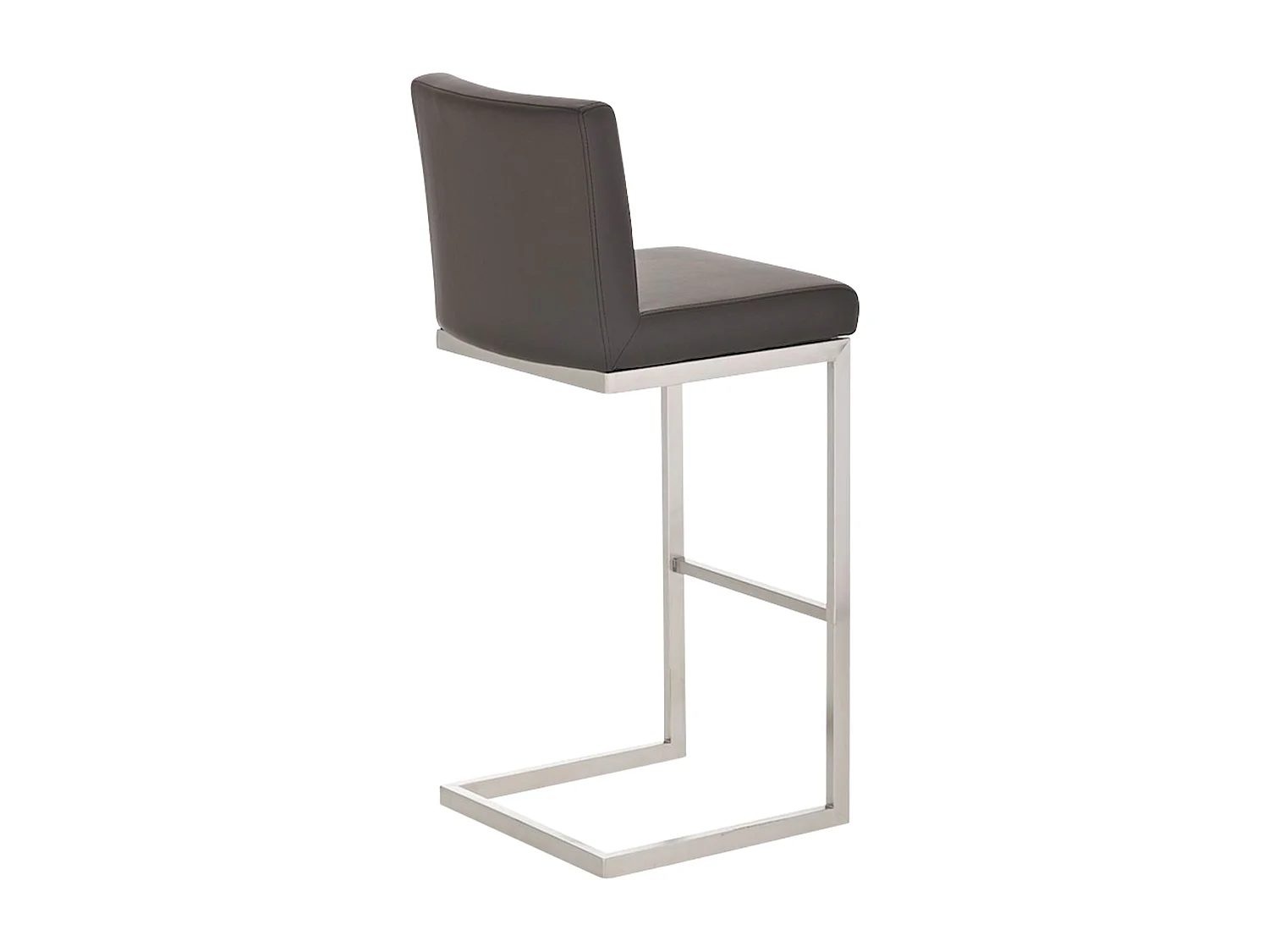 Tabouret de bar - Similicuir - Marron - Paros