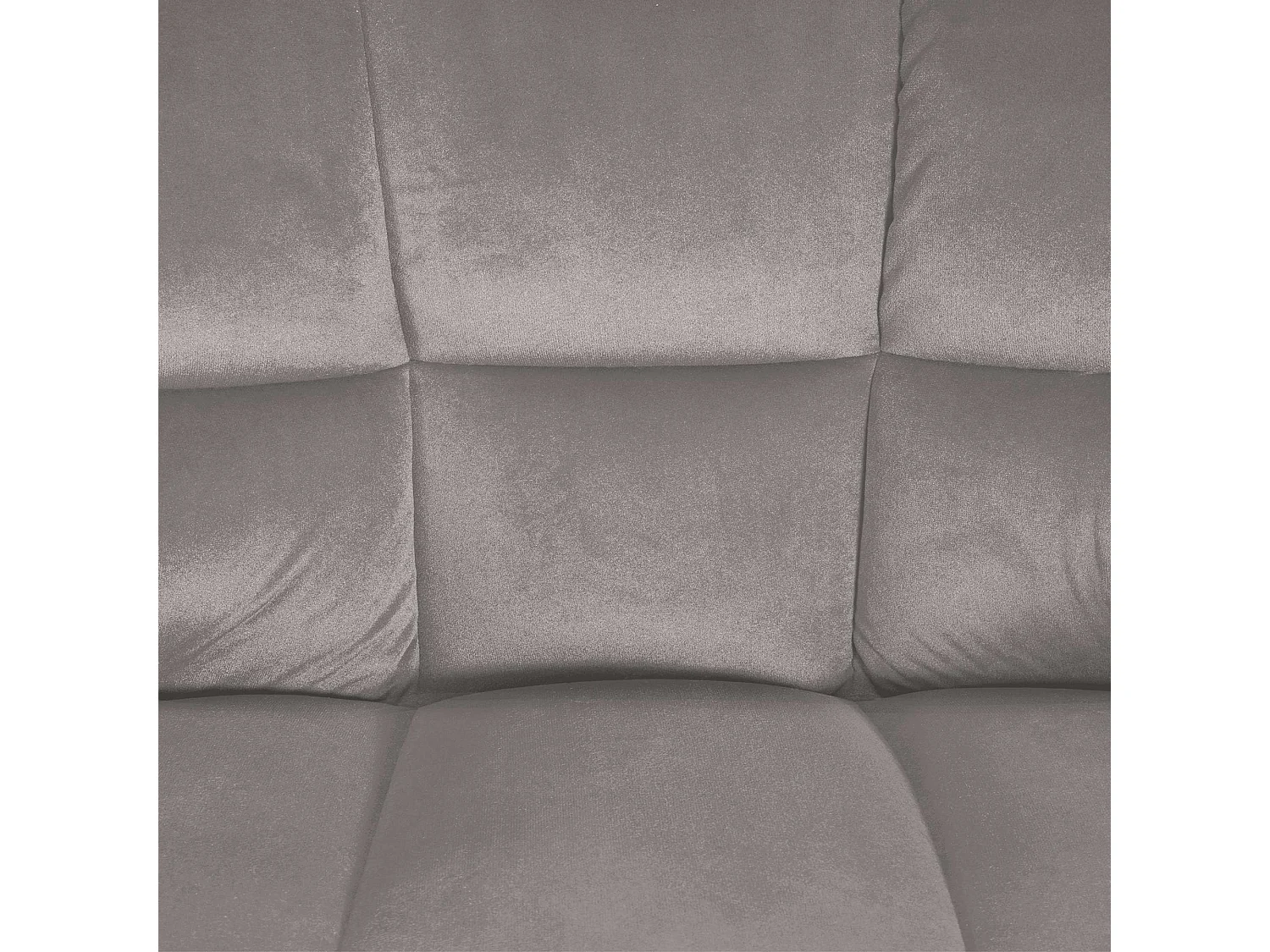 Tabouret de bar - Velours & Noir - Gris - Damaso