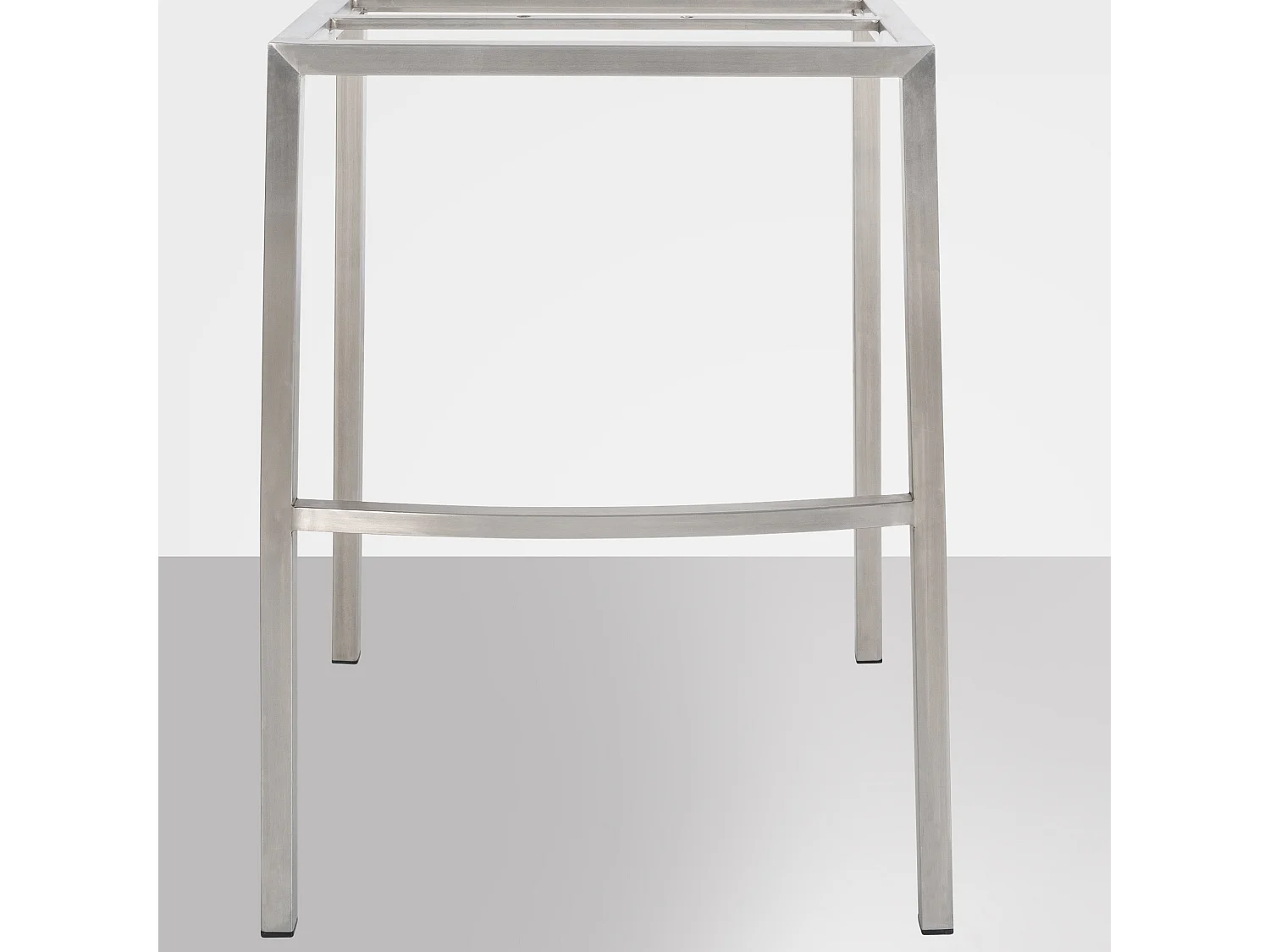 Tabouret de bar - Feutrine & Acier inoxydable - Gris - Damaso
