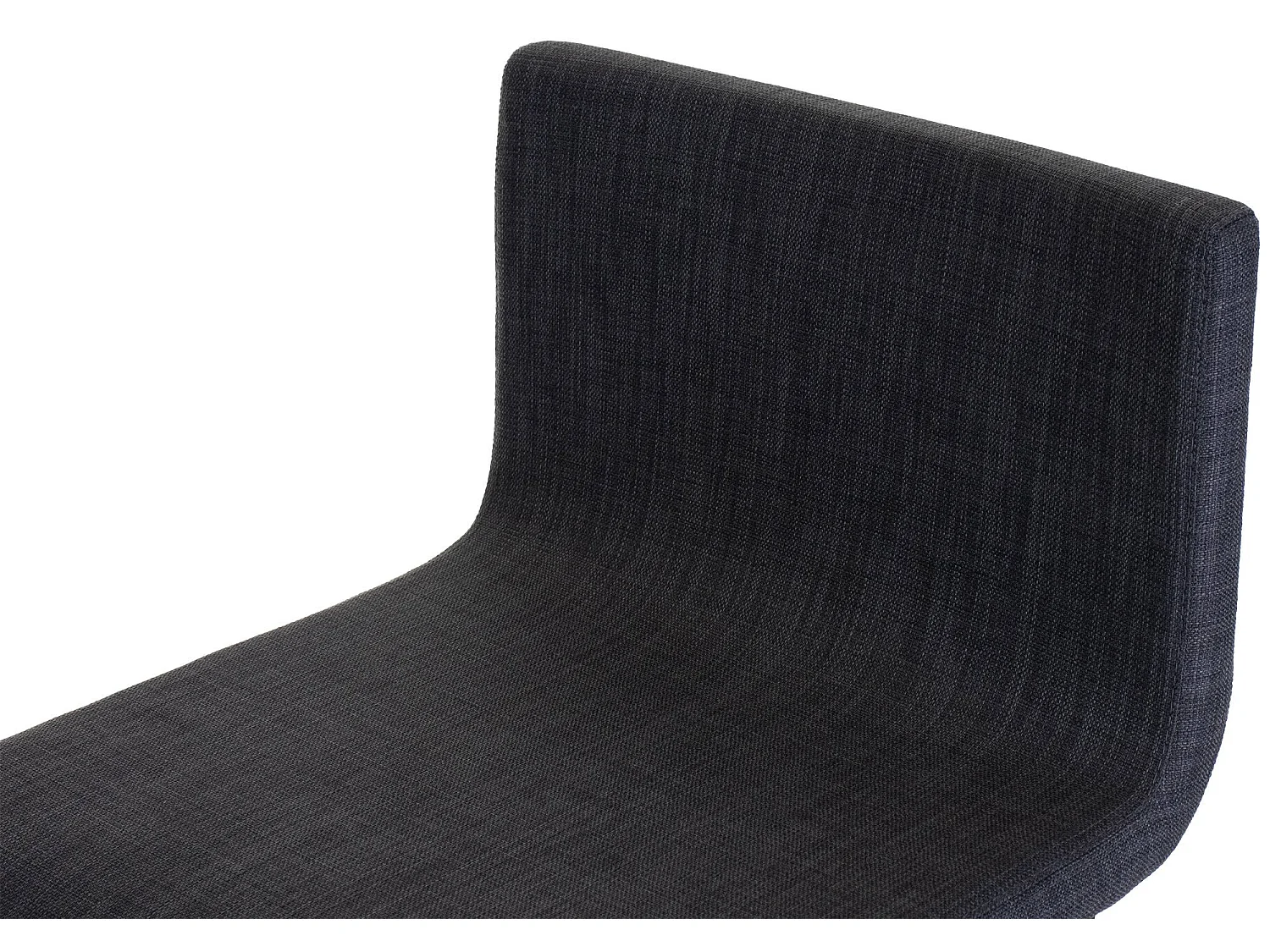 Lot de 2  Tabouret de bar - Tissu & Acier inoxydable - Gris foncé - Limon