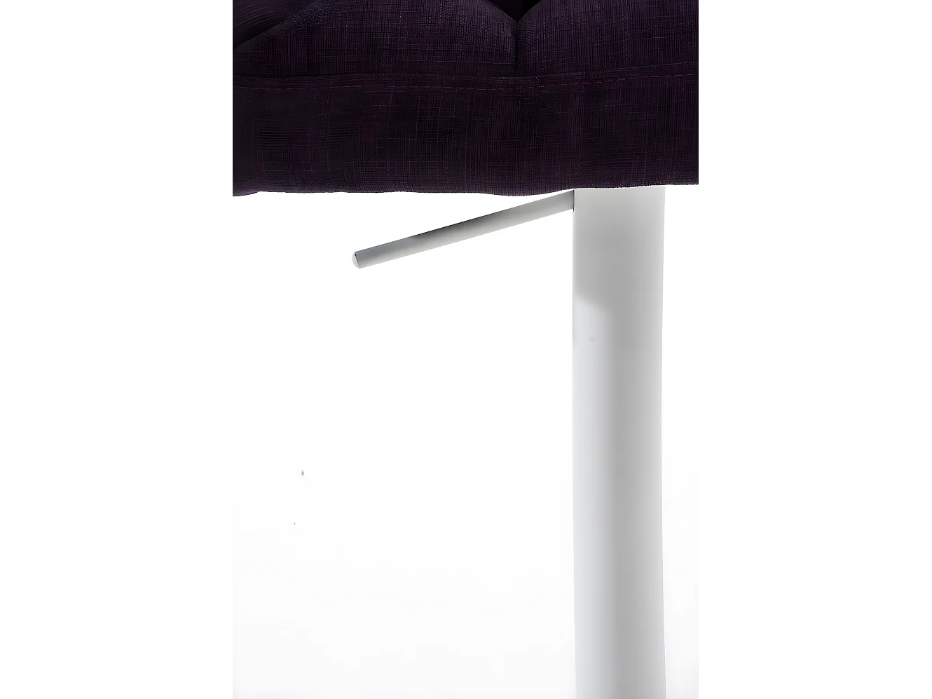 Lot de 2  Tabouret de bar - Tissu & Blanc - Violet - Damaso