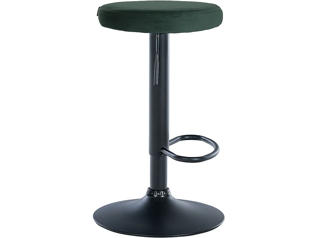 Tabouret de bar - Velours & Noir - Vert - Ponte