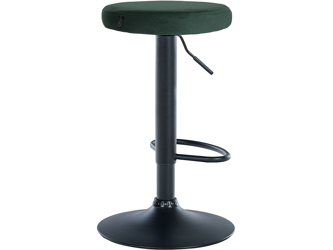 Tabouret de bar - Velours & Noir - Vert - Ponte