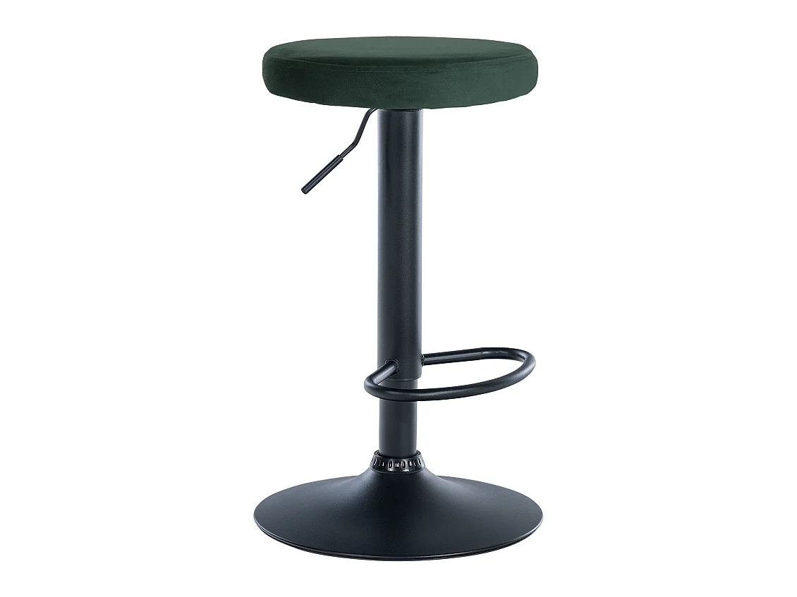 Tabouret de bar - Velours & Noir - Vert - Ponte