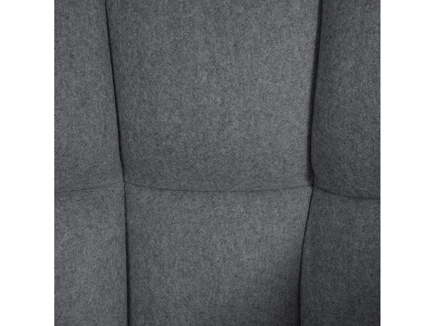 Tabouret de bar - Feutrine & Noir - Gris - Damaso