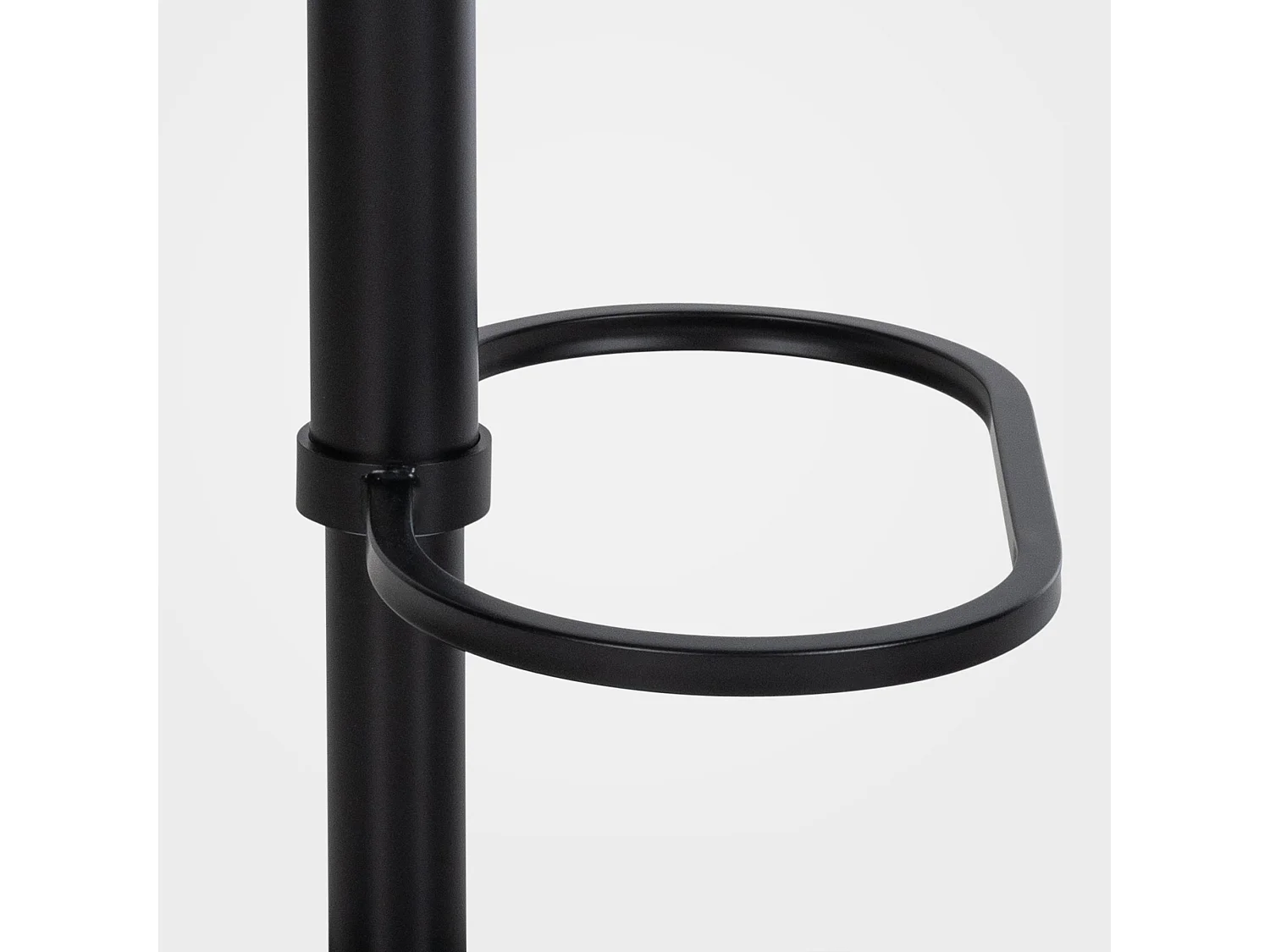 Tabouret de bar - Feutrine & Noir - Gris - Damaso
