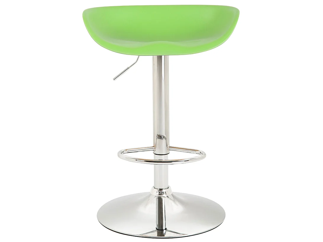 Lot de 4  Tabouret de bar - Plastique & Métal - Vert - Anaheim