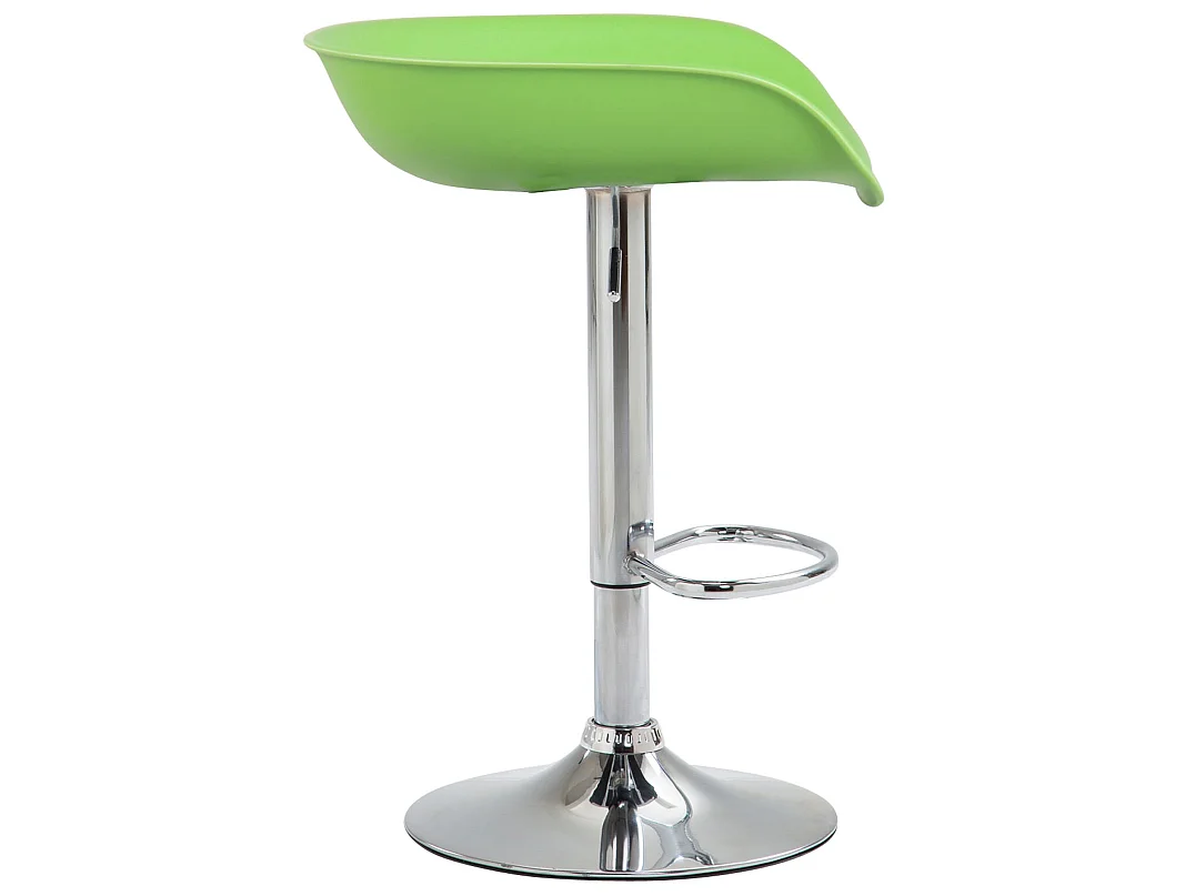 Lot de 4  Tabouret de bar - Plastique & Métal - Vert - Anaheim