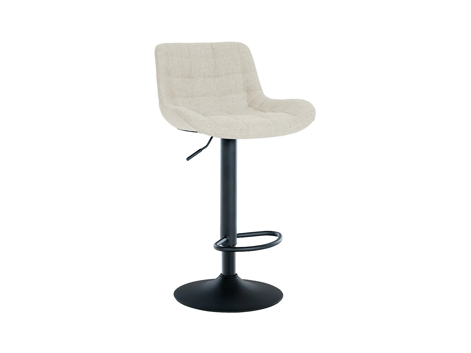 Tabouret de bar - Tissu - Crème - Tover
