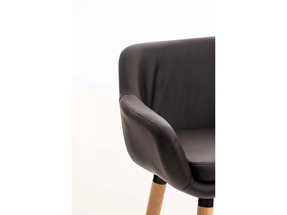 Barhocker - Kunstleder & Holz - braun - Grant