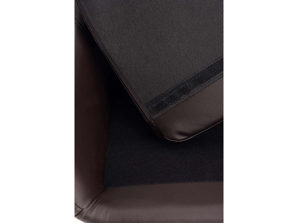 Tabouret de bar - Similicuir & Bois - Marron - Grant