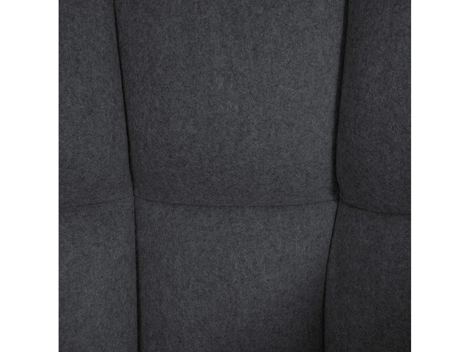 Tabouret de bar - Feutrine & Acier inoxydable - Anthracite - Damaso