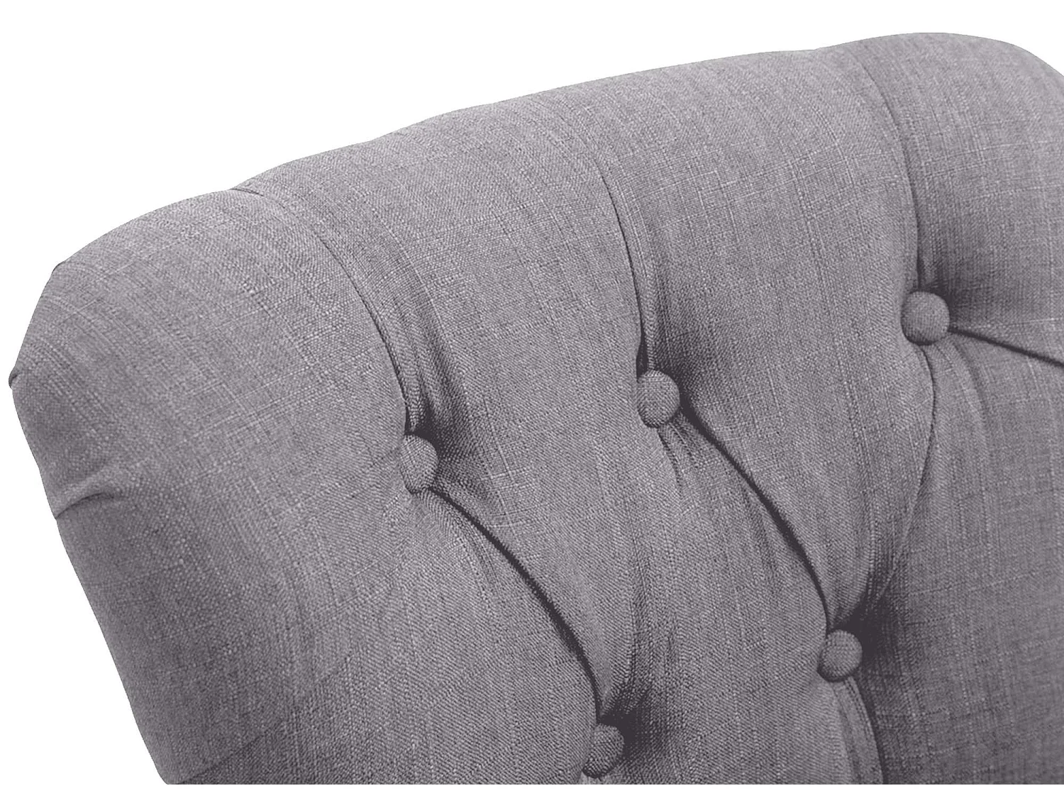 Tabouret de bar - Tissu & Acier inoxydable - Gris clair - Lakewood