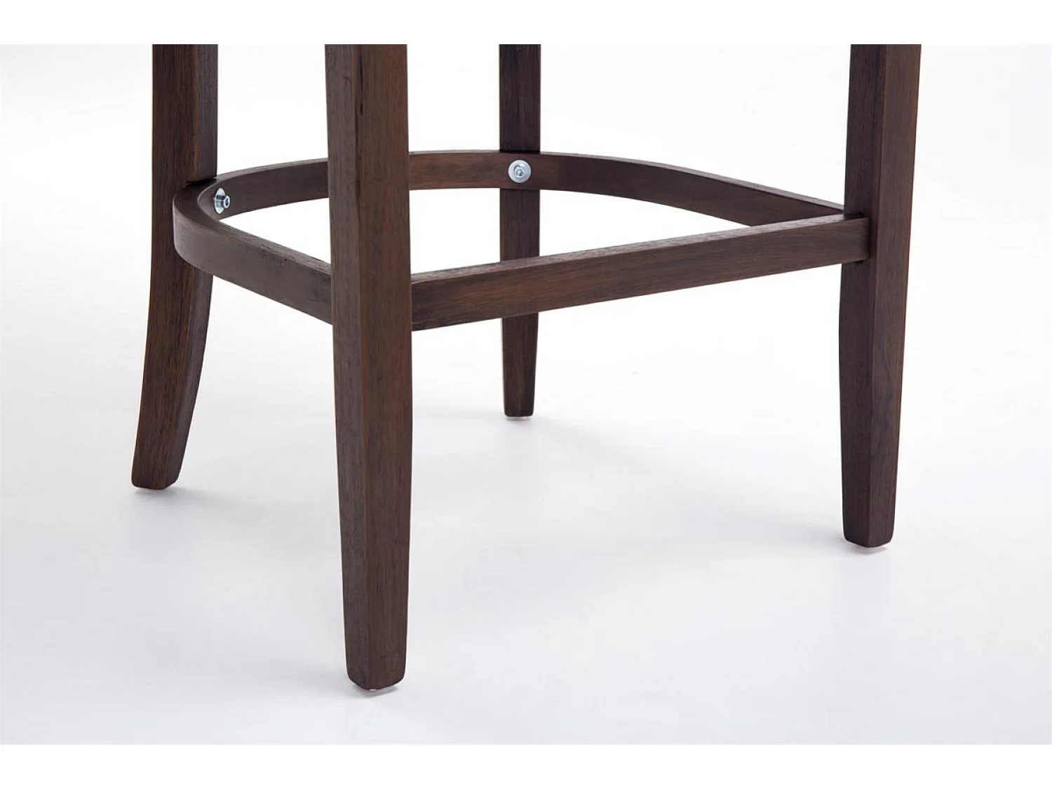 Tabouret de bar - Tissu & Acier inoxydable - Gris clair - Lakewood