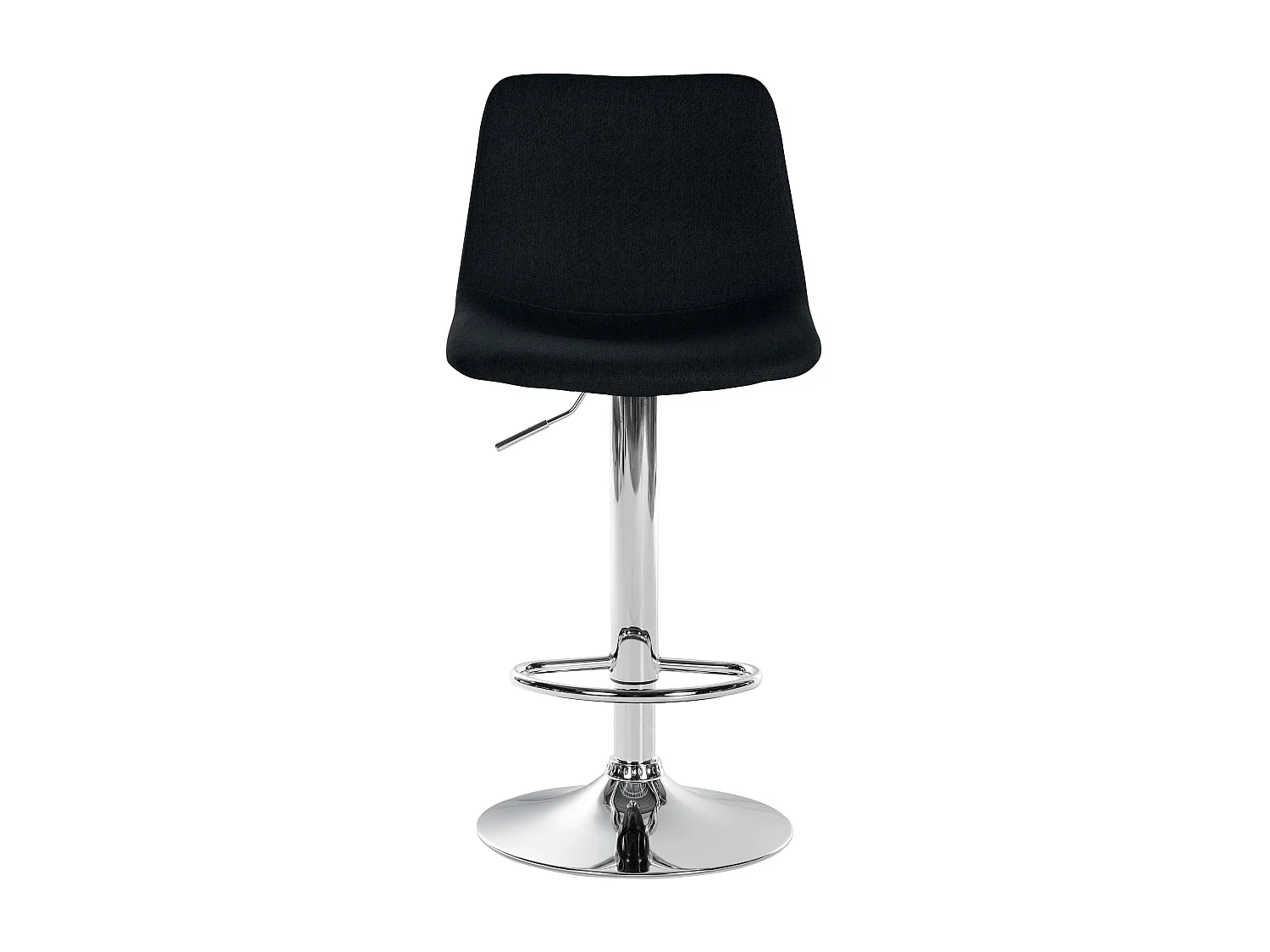 Tabouret de bar - Tissu & Métal - Noir - Divo