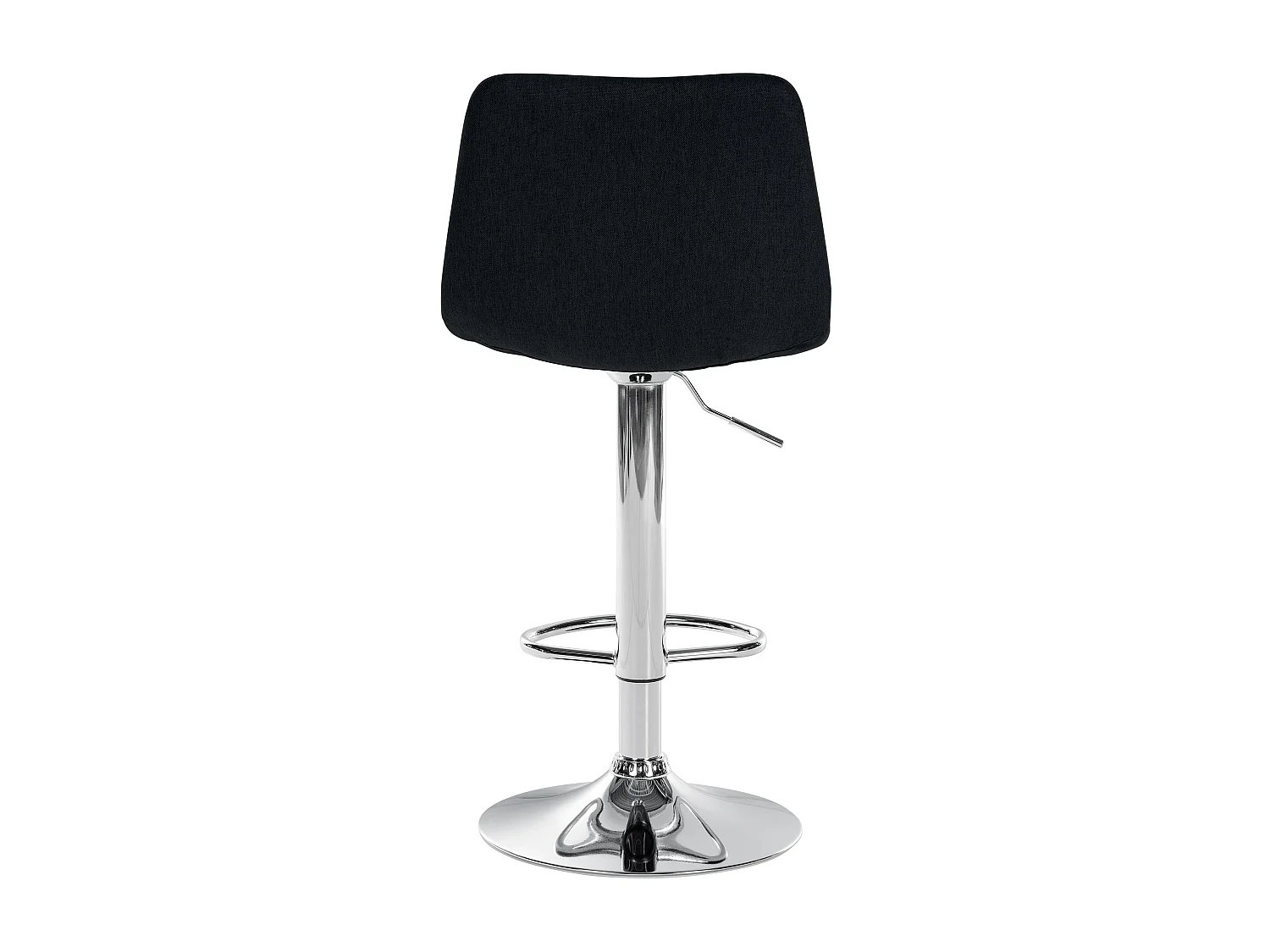 Tabouret de bar - Tissu & Métal - Noir - Divo
