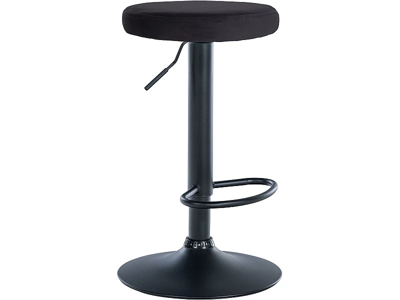 Tabouret de bar - Velours & Noir - Noir - Ponte